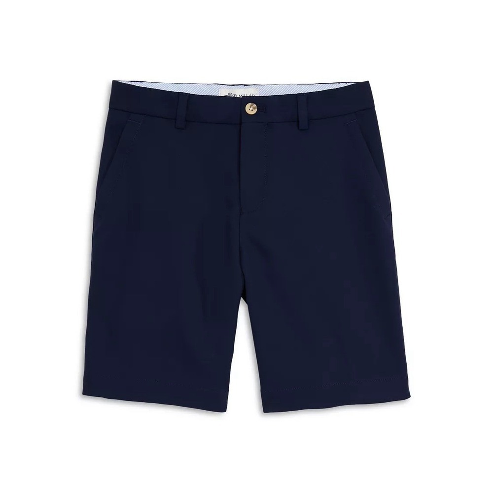 Peter Millar Shorts Men's Size 40 Blue Navy Flat Front Performance Golf